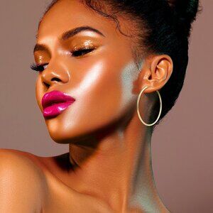 40mm Hoop Earrings in 14k Yellow Gold